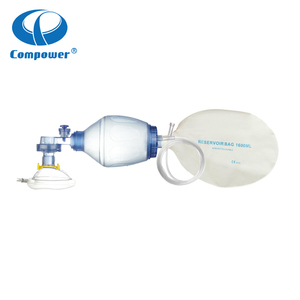 Thở Oxy Tay Hồi Sức Medic BVM PVC Xách Tay Dùng Một Lần Ambu Túi Người Lớn Kit Resuscitator - Product Image 2