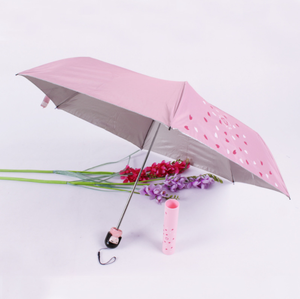 Paraguas Plegable de 3 Secciones con Diseño de Muñeca Japonesa - Product Image 5