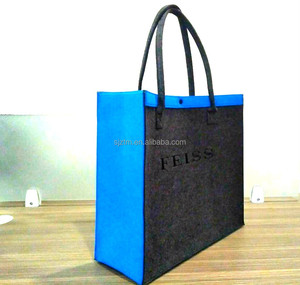 Xu Hướng Unisex Thân Thiện Với Môi Mềm Cảm Thấy Chất Liệu Du Lịch Hàng Ngày Tote Xô Túi Túi Xách Tổ Chức Với Hollow In Giá - Product Image 3