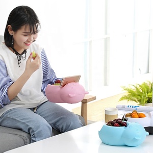 Contenitore per piatti per snack contenitore per frutta secca a doppio strato con supporto per cellulare - Product Image 3