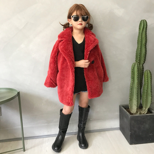 Nouvelle tendance, <span class=keywords><strong>veste</strong></span> en laine de mouton véritable pour filles et garçons, manteau <span class=keywords><strong>Teddy</strong></span>, vente en gros, manteau <span class=keywords><strong>Teddy</strong></span> pour enfants d'hiver - Product Image 2