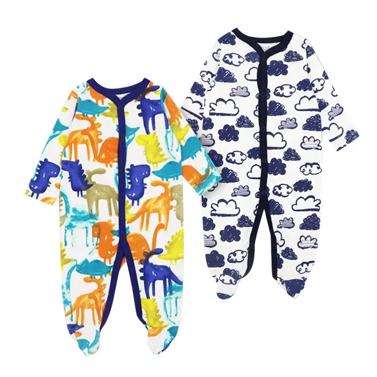 Redkite button long sleeves convenient fall winter baby clothing romper