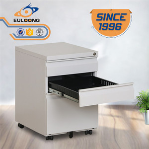 Khóa Chìa Khóa Nhiều Màu Cỡ A4 Tập Tin 3 Ngăn Kéo Tủ Bệ Di Động Bằng Kim Loại - Product Image 2