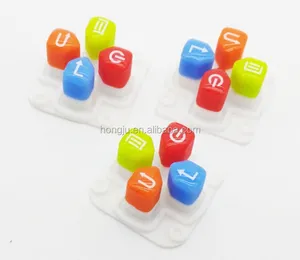 customize silicone rubber backlit keycaps, tactile Key, single key button