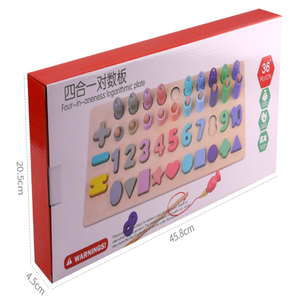 Tableau logarithmique numérique Montessori pour la maternelle, jeu éducatif précoce - Product Image 4