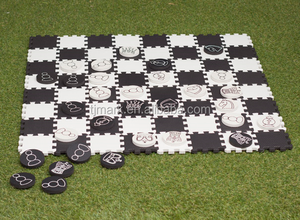 Tappetino da Gioco 2 in 1 in Schiuma EVA per Dama <span class=keywords><strong>e</strong></span> Scacchi Giganti per Bambini - Product Image 3