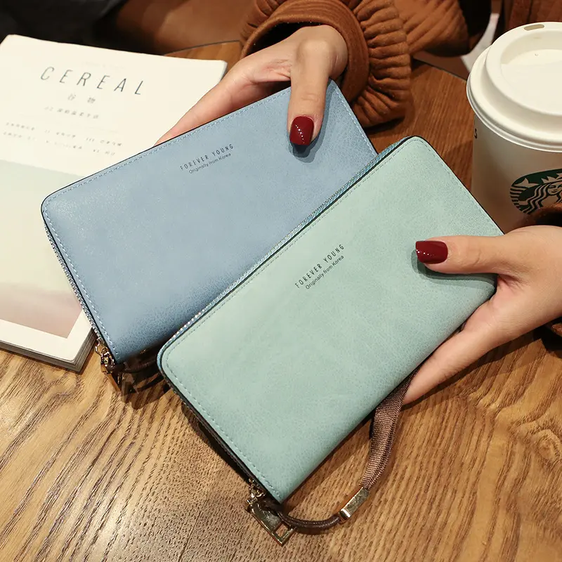 Pochette longue pour femmes, portefeuille de grande capacité, étui pour téléphone, collection 2020