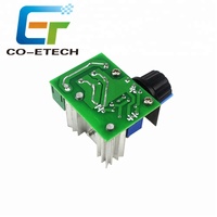 Módulo de Control de velocidad regulador de voltaje SCR, regulador de velocidad de 220V 2000W, regulador de velocidad de termostato