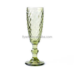 Flûtes à vin en verre cristallin rétro, verres à <span class=keywords><strong>champagne</strong></span>, verres à shot, gobelets à vin vintage en gros - Product Image 3