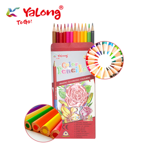 Yailong — <span class=keywords><strong>crayons</strong></span> à double pointe, <span class=keywords><strong>en</strong></span> <span class=keywords><strong>bois</strong></span> naturel, couleurs <span class=keywords><strong>de</strong></span> haute qualité, pour écoliers, <span class=keywords><strong>24</strong></span> couleurs - Product Image 4