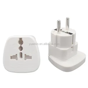 Electrical travel converter charger euro 2 pin to 3 pin plug adapter us uk to eu europe power adaptor