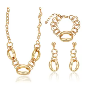 63235 Xuping Juego de Joyería Africana de Placas de Oro de 18k, Joyería de Moda Dubái, Última Moda en Joyería India, Joyería India - Product Image 1