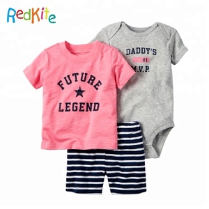 Del bambino Delle Ragazze Set di <span class=keywords><strong>Abbigliamento</strong></span> 2018 di Estate Del Bambino Dei Vestiti Del Ragazzo Dei Vestiti Della Tuta pant Cardigan 3 pezzi Neonato Set - Product Image 3