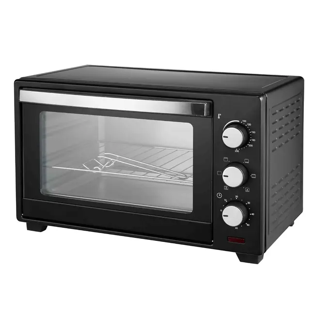 Forno elétrico duplo vidro da aprovação 60l do ce resistente ao forno do vidro