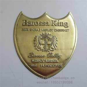 Nhà Máy Sản Xuất Pewter Nhãn <span class=keywords><strong>Stannum</strong></span> Sticker Cho Chai Rượu Vang Tùy Chỉnh Kim Loại Chai Rượu Vang Nhãn - Product Image 6