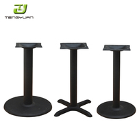 Base de table à manger en fonte de métal moderne en forme de tulipe pour la maison, le bureau, le bar, le restaurant, l'hôtel ou le parc