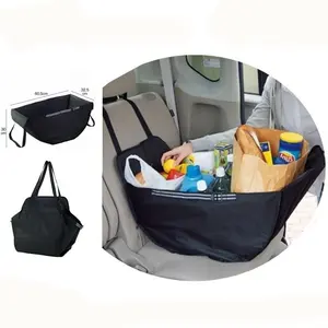 Collapsible Shopping Bag for Car Back Seat Hammock Organizer Large Storage Grocery Tote Bag for Camping Home Toys