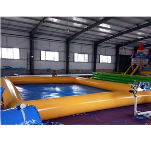 Piscina de <span class=keywords><strong>agua</strong></span> inflable personalizada para niños y adultos, uso comercial, <span class=keywords><strong>con</strong></span> paleta, barcos de parachoques, gran oferta - Product Image 3