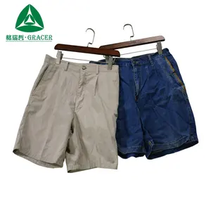 Bales 100Kg Brand Name Men Short Pants used clothing factory second hand clothes in bales