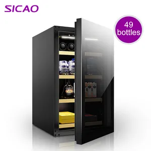 motion inverter compressor fridge electric bottle high quality instant cooler humidifier decor cabinet used wooden wine cellar