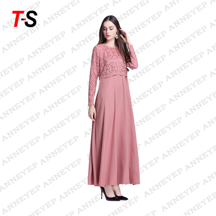 Кружева Абая мусульманское платье с длинным рукавом