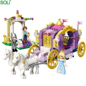 Jouet de construction princesse Leah, jeu de briques pour enfants,