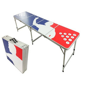 Ánh Sáng Trọng Lượng Gấp Bảng Nhôm Tùy Chỉnh Gấp Bảng Ban Đầu 8Ft Dài <span class=keywords><strong>Beer</strong></span> <span class=keywords><strong>Pong</strong></span> Table - Product Image 2