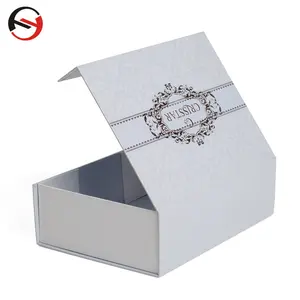 White Rigid Set Up Gift Box Manufacturer Luxury Cosmetic Magnetic Paper Beauty Product Box Packaging