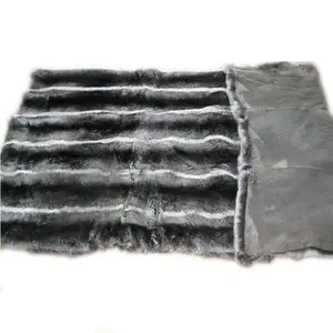 Rex Rabbit Fur Pelts for making coat blanket toys / Factory Direct Sale Luxurious Fashion Chinchilla Fur