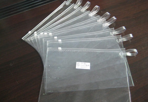 Groothandel Waterdichte clear custom <span class=keywords><strong>size</strong></span> PE rits lock bestandsmap bag koop - Product Image 5