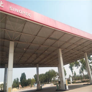 Structure en acier préfabriquée pour station-service, toit en structure spatiale en acier - Product Image 3