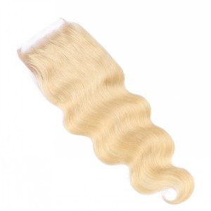 Capelli Instock 130% densità del corpo onda 5x5 613 di chiusura in pizzo # capelli umani biondi chiusura capelli capelli brasiliani - Product Image 6