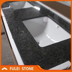 En gros <span class=keywords><strong>pas</strong></span> <span class=keywords><strong>cher</strong></span> 72 pouce uba tuba vert granit salle de bains vanité tops - Product Image 4