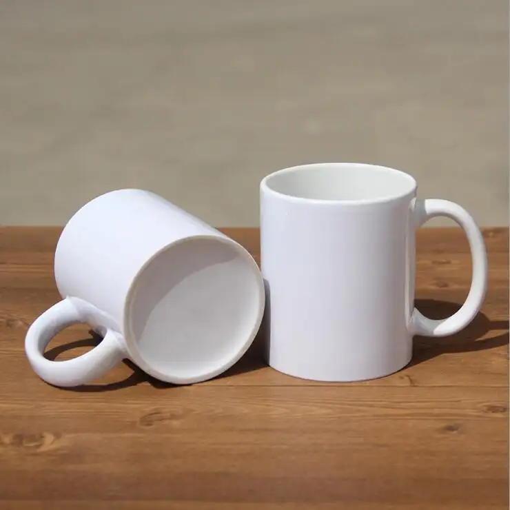 Y toptan ürün kişiselleştirilmiş 11oz porselen beyaz süblimasyon boş seramik fincan kahve kupa yüceltmek için