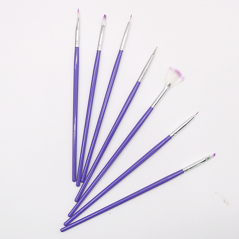 7 шт набор для ногтевого дизайна (малярные кисти набор письменных принадлежностей для ногтей дизайн кисти для макияжа пунктирные Инструменты Профессиональные косметические кисти