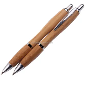 Customized Logo Promotional Ballpoint Pen Bamboo Design