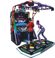 Offre Spéciale 2 joueurs Arcade Dance Machine Pump It up Plateau de jeu en métal et bois 220V Coin Paiement