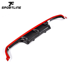Personalizzato Rosso In Fibra di Carbonio M3 M4 Posteriore Lip Diffusore per <span class=keywords><strong>BMW</strong></span> F8x F82 F80 14-18 - Product Image 1