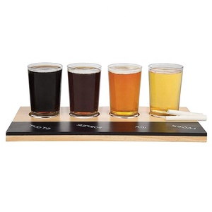 Tablero de vuelo de degustación de cerveza artesanal de madera para copas de vino para Beverwyck Big Sky Billy Beer Black Warrior Blue Point Boundary Bay - Product Image 2