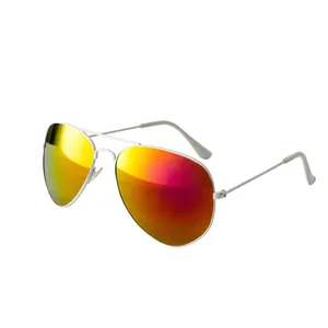 Мужские Солнцезащитные очки-авиаторы, однотонные Брендовые очки-авиаторы с зеркальными линзами 56 мм, 3025