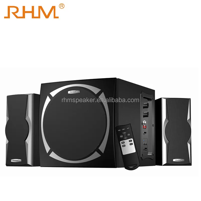 RHM मल्टीमीडिया 2.1 अध्यक्ष काला ध्वनि गुणवत्ता बीटी स्पीकर RM-215