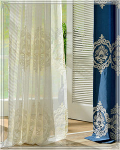 <span class=keywords><strong>Lin</strong></span> en <span class=keywords><strong>coton</strong></span> broderie rideaux chambre - Product Image 3