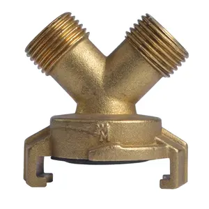 3-Way Brass Threaded Adaptor with Quick Coupler