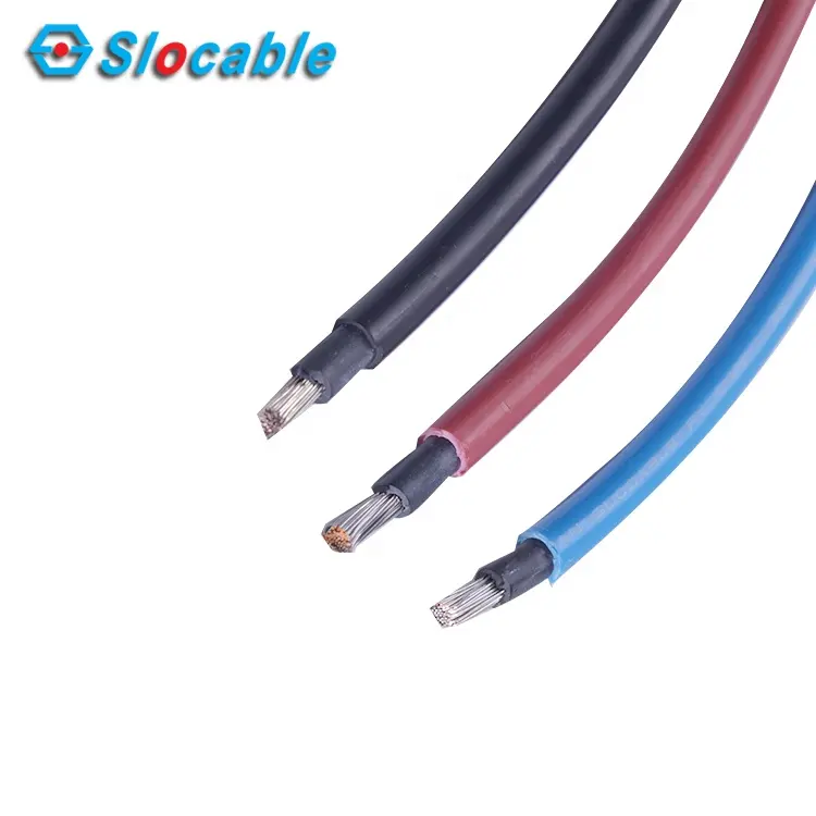 Slocable с двойной изоляцией XLPE XLPO кабель PV силовой провод высокого напряжения 1x6 мм2 кабель
