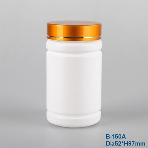 Vòng hình dạng loạt hdpe y học màu trắng <span class=keywords><strong>container</strong></span> nhựa <span class=keywords><strong>pill</strong></span> chai bao bì slim fit <span class=keywords><strong>pill</strong></span> với crc cap - Product Image 3