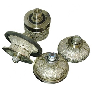 Vacuum Brazed Full Bullnose V Shape Grinding Bit Diamond Edge Hand <strong>Profiling</strong> Wheel for Angle <strong>Grinder</strong> - Product Image 3