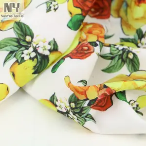 Nanyee Textile Woven Chiffon Width 57/58" Inch Lemon Print Fabric