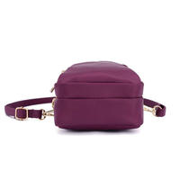 Tas selempang kanvas berlapis poliester wanita dompet panjang penutup ritsleting dekorasi huruf dompet Bahu Messenger