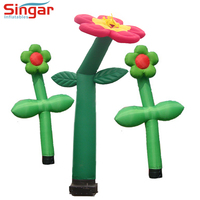 5m gonflable fleur ballon wavey danseurs de ciel