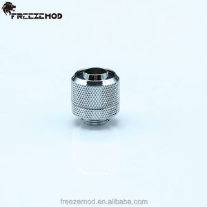 ID10mm OD16mm تركيب النحاس الأصفر تركيب مياه التبريد مع موضوع G1/4 ". RGKN-B38H - Product Image 3